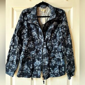 Francesca’s lightweight floral denim jacket